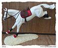 Hunter and jumper tack sets made for model horses by Jana Skybova